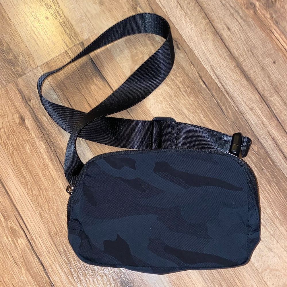Black Camo Belt Bag